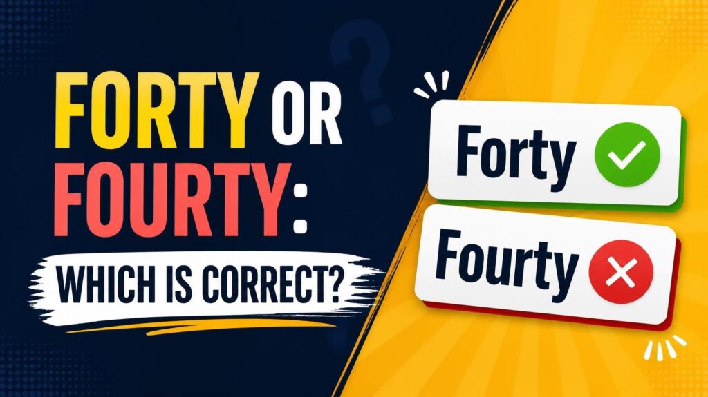 Forty or Fourty Which Is Correct_