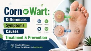 corn vs wart